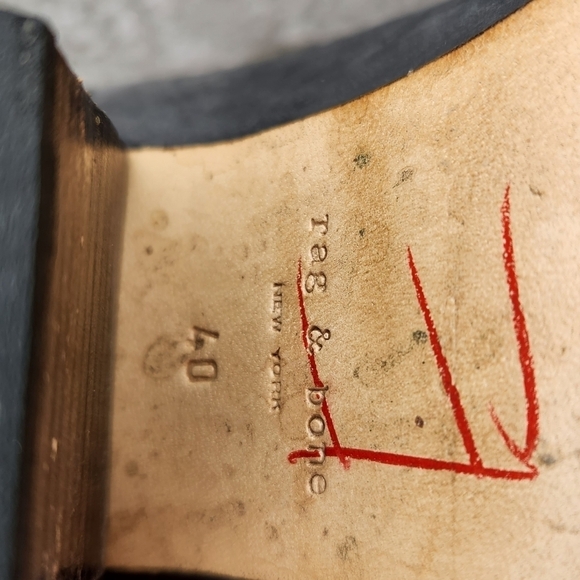 Rag & Bone Harrow Grey Suede Block Heel Booties - Picture 8 of 15